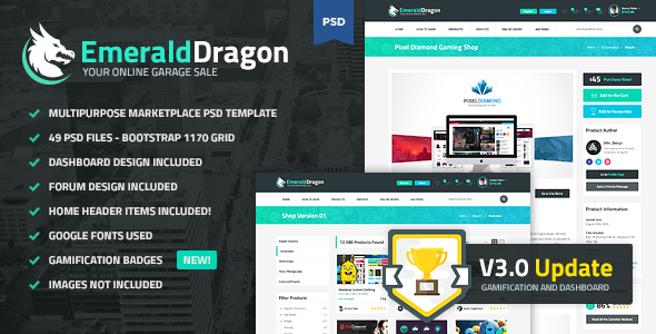 emerald dragon template emerald dragon psd multipurpose marketplace by odin emerald dragon template emerald dragon psd multipurpose marketplace by odin